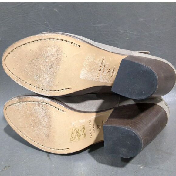 Rag & Bone Harrow Suede Ankle Boots - Size EU 37/US 6.5 - Picture 5 of 5